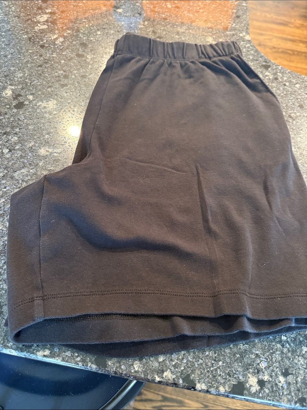 Lands' End Black Pull-On Mini Shorts